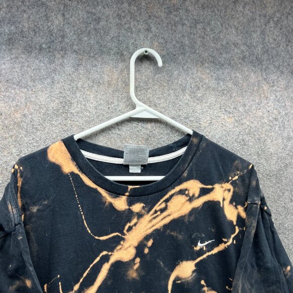 Vintage Nike Shirt Mens XXL Black Swoosh Logo Cotton Washed Y2K Streetwear - Picture 3 of 11